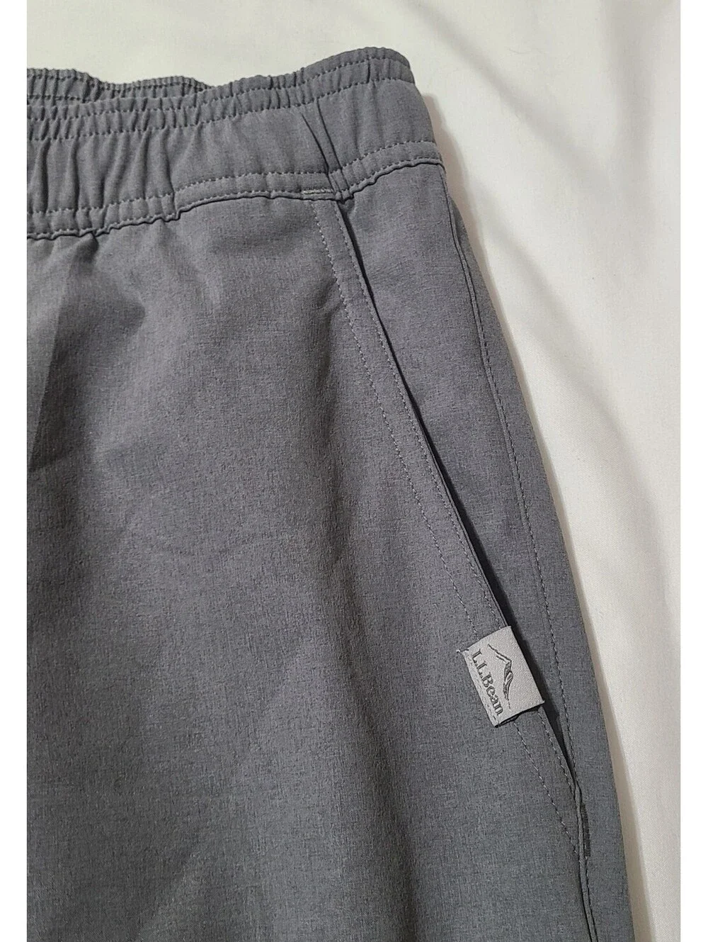 LL Bean Multisport Pants Mens Size Large Gray Performance Stretch Hiking UPF 50+